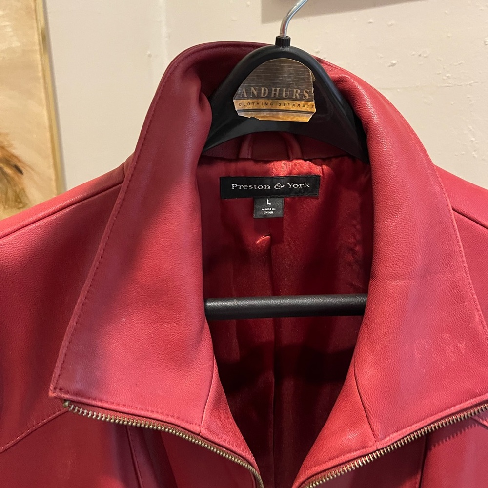 Red Leather Jacket - Picture 5 of 6